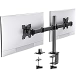 HUANUO Dual Monitor Stand for 13-30 Inch Screens, Adjustable Dual Monitor Arm with Tilt Swivel Rotate,10KG per Arm, Double Gaming Computer Monito Sceren Stand Fit 75 100 VESA Mount