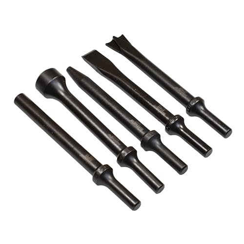 Image of Mayhew Tools 32222 Pneumatic Tool Set, 5-Piece General, Black Oxide Finish