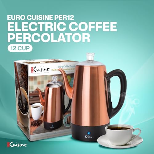 Euro Cuisine 12-Cup Copper Percolator