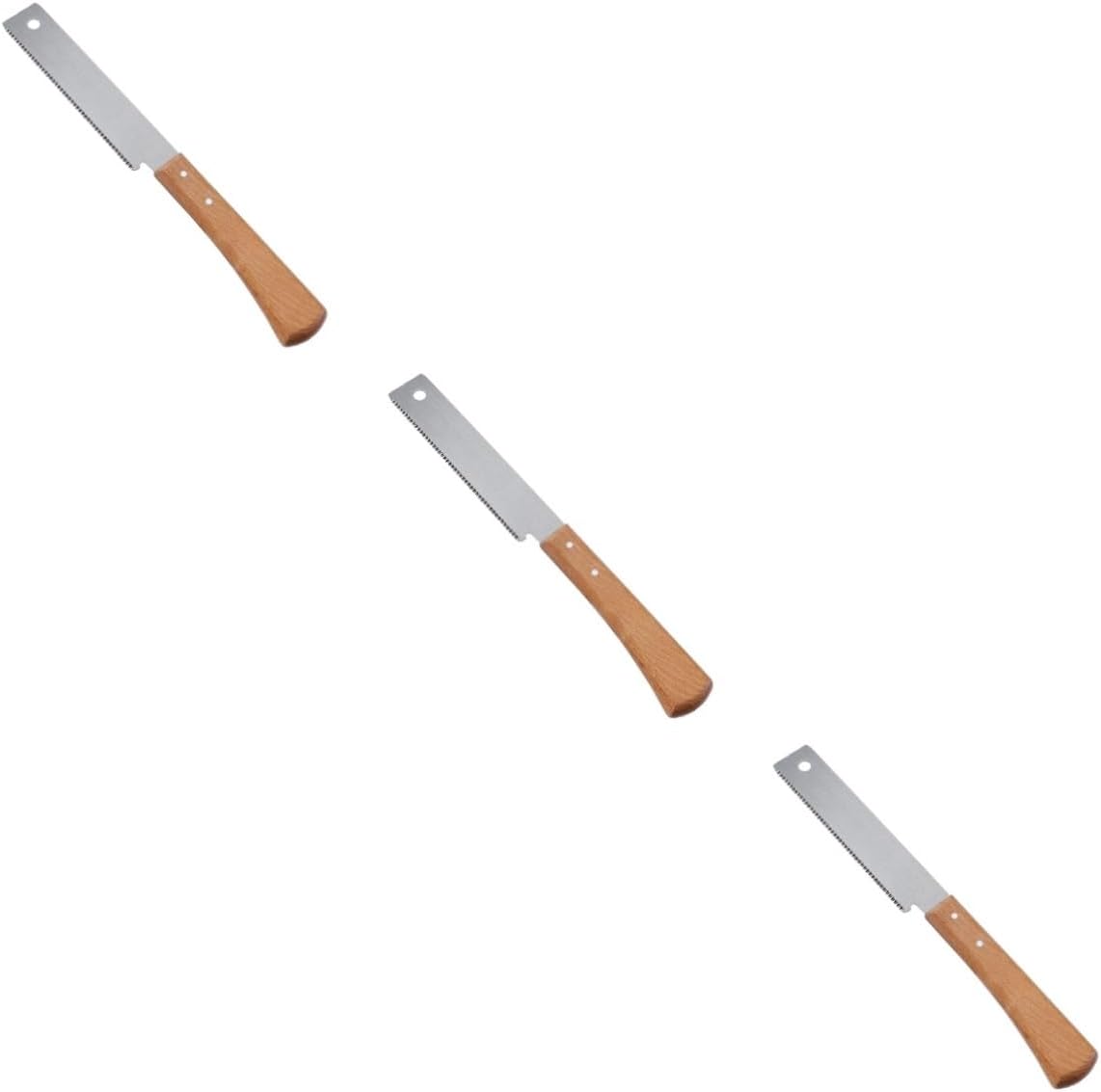 Homoyoyo 3pcs Fine Tooth Hand Saw Ergonomic Handle for Precision Wood Cutting Woodworking Tool Lightweight Small Hand Saws for Crafts and Home Projects