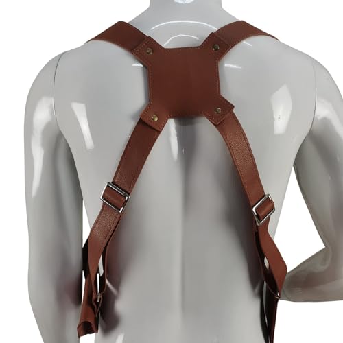 Uncharted 4 A Thief End Nathan Drake Gun Holster Belt Strap Cosplay Costume (Adjustable, Brown)3