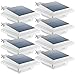 Produktbild Uniquefire Weiße Solarlampe 12 LEDs Dachrinnen Außenlampe Leuchte Wandlampe Solar Warmweiße Licht für Garten, Terrasse, Fahrtweg, Höfe, Traufen (8 STK.)
