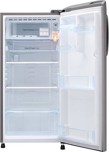 Image of LG 190 L 4 Star Inverter Direct Cool Single Door Refrigerator(GL-B201APZY, Shiny Steel)