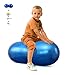 Dsnmm Erdnuss-Kugel-Yoga-Kugel PVC Gymnastikball geeignet for Pilates Yoga-Gymnastik-Gewicht-Verlust Gleichgewicht Training Home Erwachsener Kind Schwangere Frauen, Rot, 50 * 100cm Swiss Ball pumpe