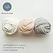 First Landings Newborn Photography Wraps - Gender Neutral Baby Essentials - Soft Knit Receiving Blankets - Newborn Photo Props - Neutral, 16