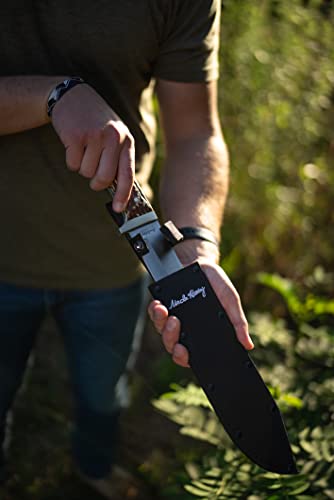 Uncle Henry 181Uh Next Gen 15.4In High Carbon Stainless Steel Fixed Blade Knife With A 10In Clip Point And Staglon Handle For Hunting, Survival, Camping, And Outdoors,Brown #TOP3