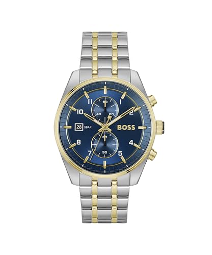 Image of BOSS Skytraveller Men's 44mm Chronograph Quartz Watch