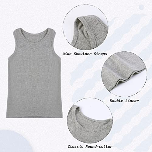 Cooraby 5 Pieces Girls Dance Tank Tops Racerback Sleeveless Tops For Ballet Gymnastics Dancewear #TOP2