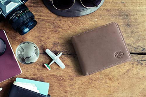 Image of Stealth Mode Leather Bifold Wallet for Men With ID Window and RFID Blocking