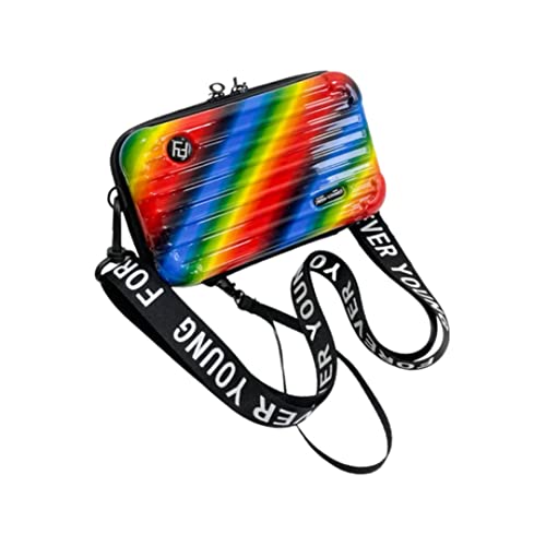 Image of Sling Box Bag with Detachable Shoulder Strap | Suitcase Style Hard Case Cross Body Sling Bag for Girls, Women,BOYS