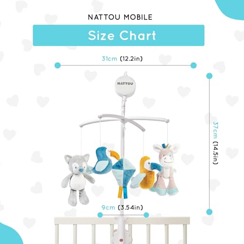 Mobile musical Nattou pour calmer les pleurs de bébé avant le dodo - 6