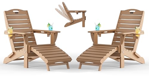 SUUNYN Adjustable Adirondack Chairs Set of 2 Retractable