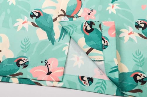 Image of Betusline Girls' and Womens' Hawaiian Shirt Blouse Button Down Beach Shirts