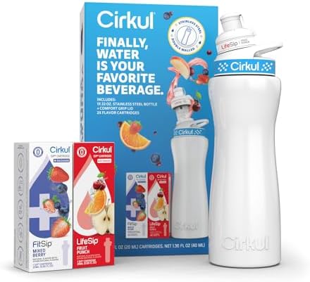 Amazon.com: Cirkul 22oz. BPA-Free Plastic Water Bottle Starter Kit with ...