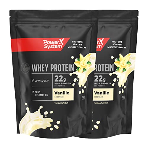 Power System 100% Protein aus Whey 2 x 420 g Molkenprotein Eiweiss-Pulver (Vanille) Cover