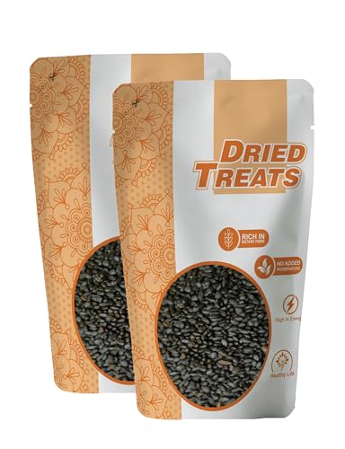 Image of Dried Treats Dried Fruits Nuts And Seeds (Sabja /Basil Seeds, 500g (2x250g))