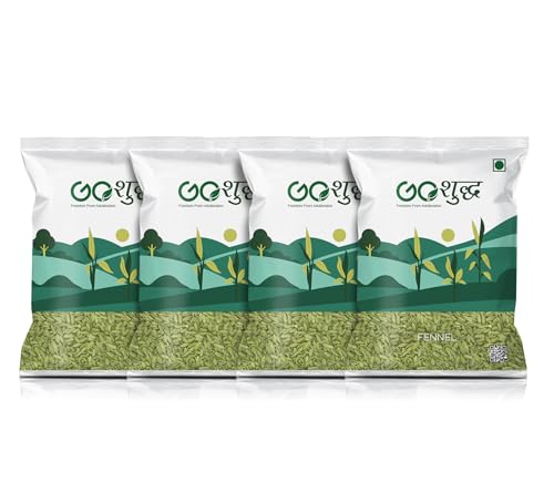 Goshudh Saunf Seeds 2 kg (500g Each Pack of 4) | Fennel Seeds