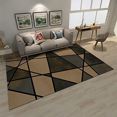 Tapis du salon lavable en machine moderne et robuste pour entree