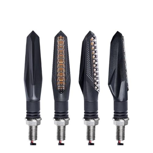 Clignotants LED moto DRL momt ambre et feu arrière 4pcs