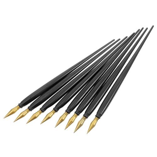 HONMEET 8個 スクラッチブラシ 漫画の描画ペン クラフト用スティック スケ