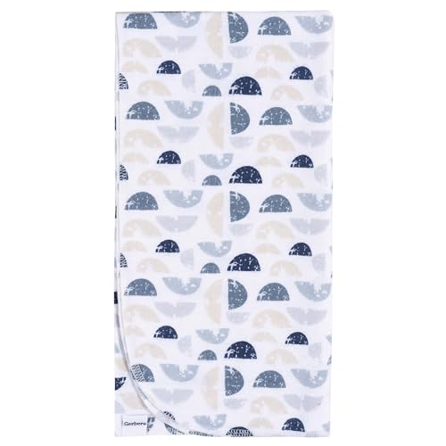 Image of Gerber Unisex Baby 100% Cotton Flannel Receiving Blankets 30x30 Inches (Pack of 16), Coastal Calm, One Size