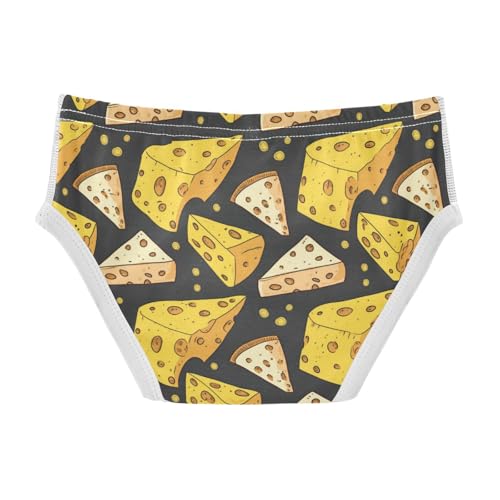 Wusikd Cheese Boys' Underwear Cotton Boys Briefs Soft Toddler Underwear 2T2