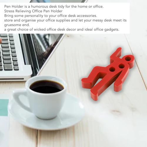 Luqeeg Realistic Crime Scene Pencil Holder, Dead Fred Pencil & Pen Holder for Desk Desk Pen Holder - Image 3