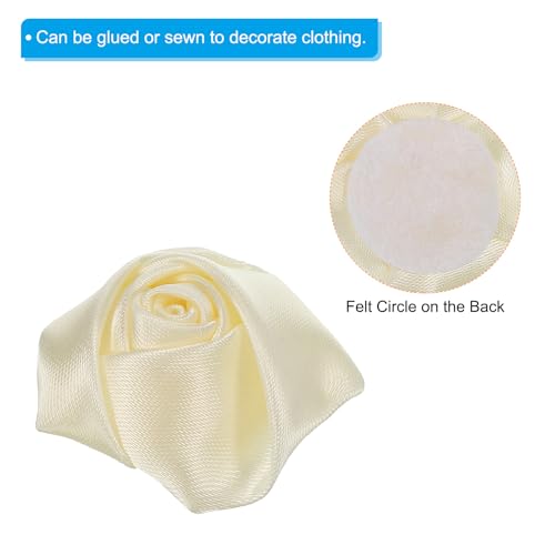 PATIKIL 1.6" Satin Ribbon Roses - Image 4