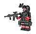 Battle Brick 1.6 Inches Tall Season 1 Emergency Strike Team Assaulter | Accessories Made in The USA | Genuine Military Minifig | Printed Tactical Legs