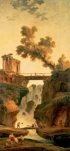 Imagen lienzo de paisaje clásico para decorar paredes vacías y salones amplios 60x90cm