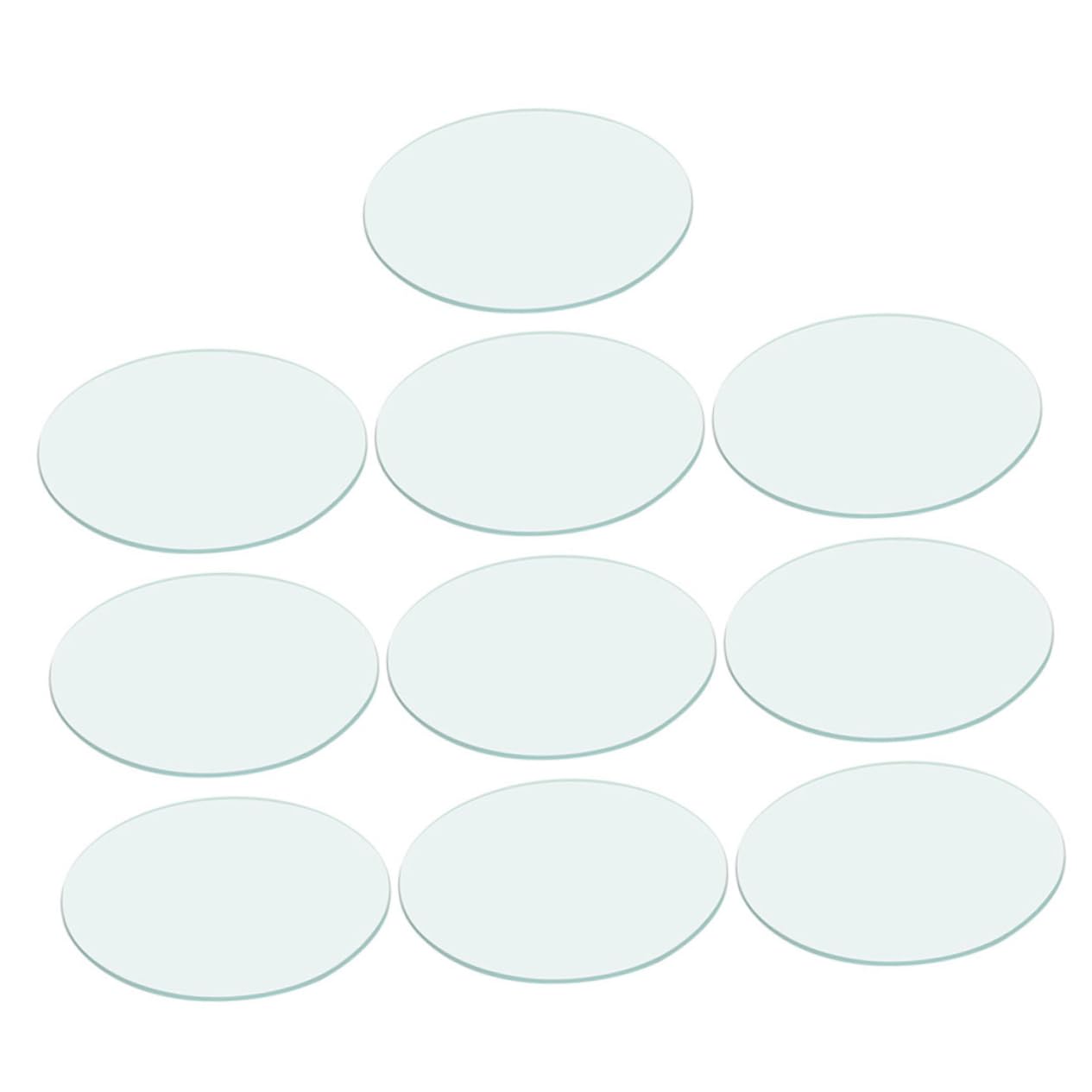 Amosfun 10stücke Transparentes Flaches Uhrglas für Labor aus Glas Rund und Robust als Becherglasdeckel für Chemiebechergläser für Experimentierbegeisterte und Prüfinstitute