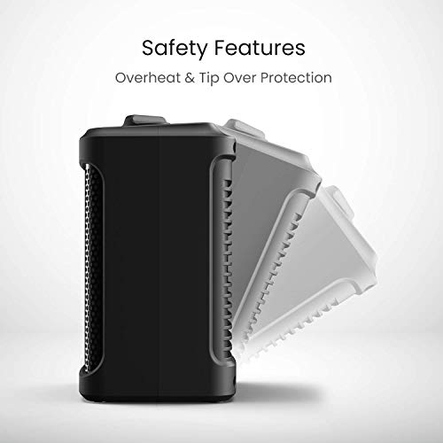 Pro Breeze Space Heater – 1500W Electric Heater With 3 Operating Modes And Adjustable Thermostat - Room Heater For Bedroom, Home, Office And Under Desk - Black #TOP3