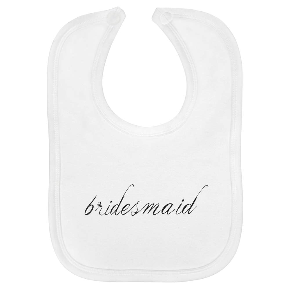 Azeeda 'Bridesmaid' Baby Bib - White (BI00063698)