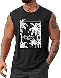 VOGSTART Men Slim Fit Sleeveless Casual Solid Fashion Shirt XXXL