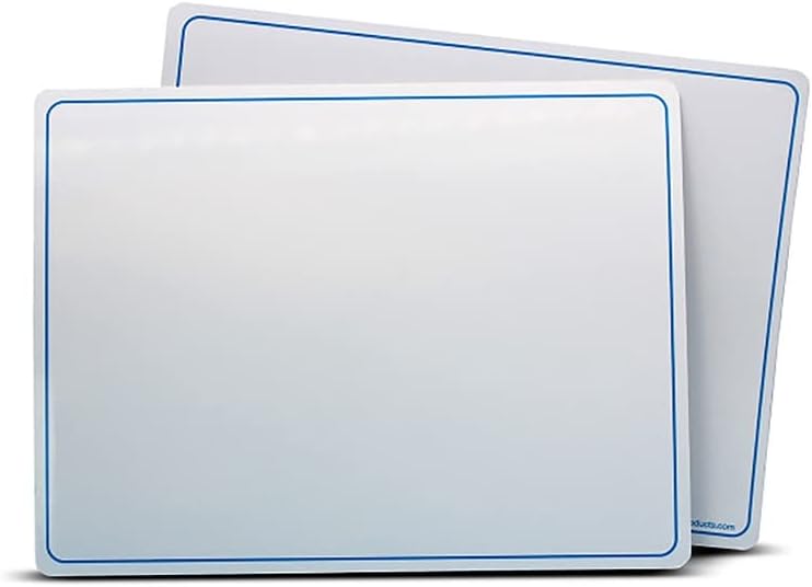 212 Main 9 x 12 in. 2-Sided Dry Erase Mat - Pack of 24