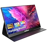 InnoView Portable Monitor, 15.6 Inch FHD 1080P USB C HDMI Second External Monitor for Laptop, Desktop, MacBook, Phones, Tablet, PS5/4, Xbox, Switch, Built-in Speaker with Smart Cover