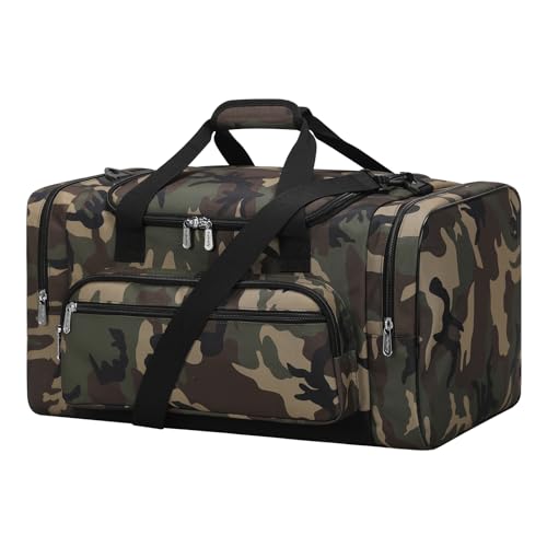 YoKelly 20-Inch Camouflage Sports Duffel Bag for Travel & Gy