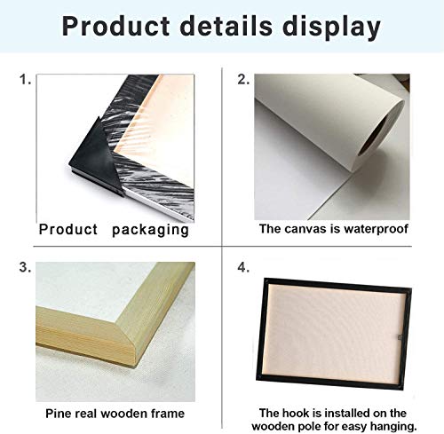 Vantboo Highland Cattle Cows Are Reading Newspapers In The Toilet Canvas Prints Wall Art Paintings Home Decor Artworks Pictures For Living Room Bedroom Bathroom Decoration Ready To Hang 16X20 Inches #TOP4