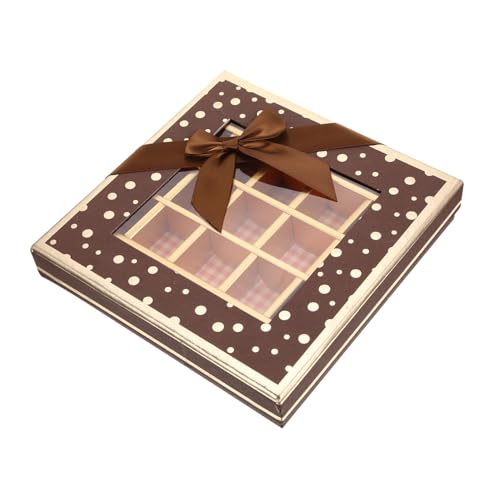 Ipetboom Caja para Trufas de Chocolate 25 Compartimentos Estuche San Valentín y Cumpleaños para Obsequios y Fiestas Diseño Resistente y Práctico