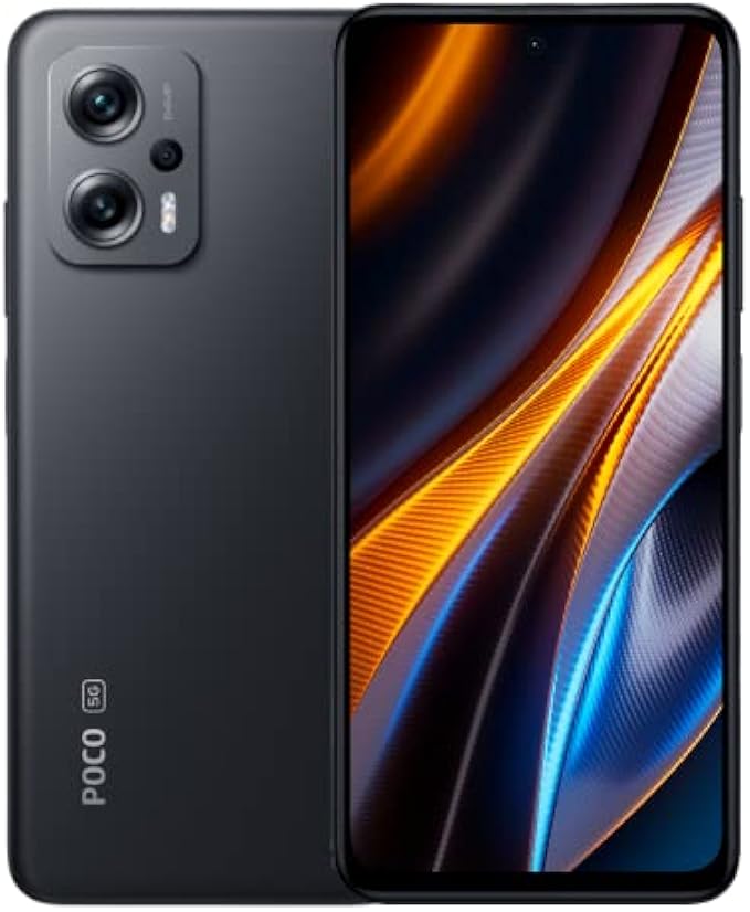 Xiaomi Poco X4 GT 5G + 4G LTE 256GB 8GB Global Version Unlocked 6.6'' 1444Hz 64MP Triple Camera (Not Verizon Sprint Boost Cricket Metro At&T) (w/Fast Car 51W Charger Bundle) (Black (Global Version))