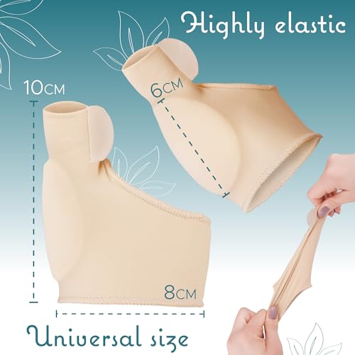 SULPO 1 Paar Hallux Valgus Korrektur Socken - Weiche, Elastische Hallux Valgus Zehenspreizer für Damen und Herren - Hautfreundlich, Atmungsaktiv, Universalgröße, Waschbar, Mit Silikonpolster
