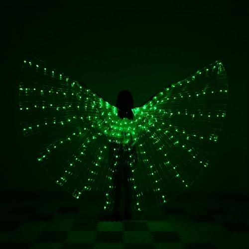 Alas de luminosas con efectos que cambian de color para trajes de danza modernos 2