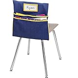 Auchq Chairback Buddy Pockets Chart with 2 Heavy Duty Storage Pocket,School Supplies Chair...