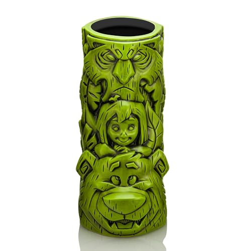 Geeki Tikis Disney - Taza de cerámica con diseño de libro de la selva | Vaso de cóctel para licor y bebidas | Capacidad para 36 onzas