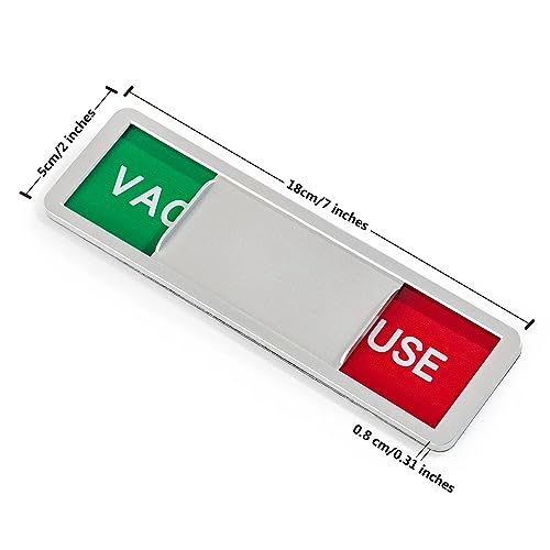 1 Pack Vacant/In Use Sign, Slider Door Indicator, Privacy/Do Not Disturb Sign for Office/Bathroom/Home Office/Conference Room, 7 x 2 Inch - Cosy Home Interiors 1 Pack Vacant/In Use Sign, Slider Door Indicator, Privacy/Do Not Disturb Sign for Office/Bathroom/Home Office/Conference Room, 7 x 2 Inch - Image 3