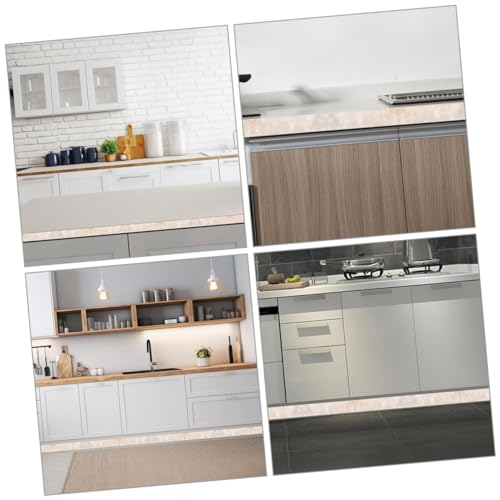 Housoutil 2 Rolos Rodapé de mármore casca e palito de mármore rodapé flexível decorativo adesivo cap
