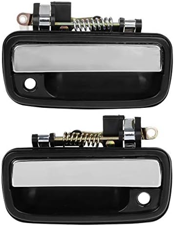 AUTEX Door Handles 2pcs Exterior Front Left Right Driver Passenger Side Compatible with Tacoma 1995-2004 Door Handle