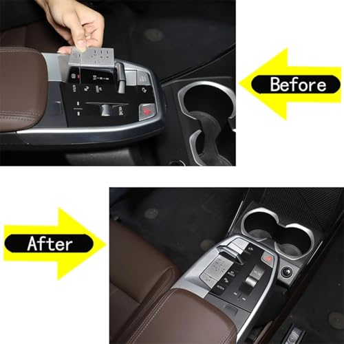 Console centrale BMW X1 U11 protégée des rayures avec aluminium - 4