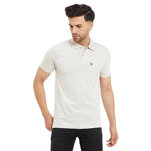 Image of Duke Stardust Men Half Sleeve Cotton T-Shirt (ONSD38T L.Grey Melange L)