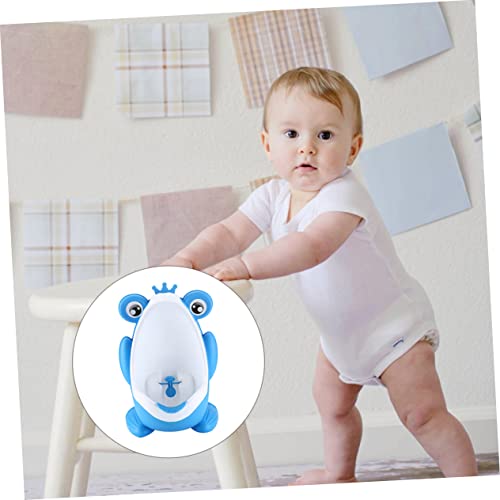GARVALON Boy Girl Urinal Frog Potty Trainer Wall-Mounted Urinal for Boys with Cartoon Design Space-Saving Pee Station Easy Installation and Durable Construction Blue